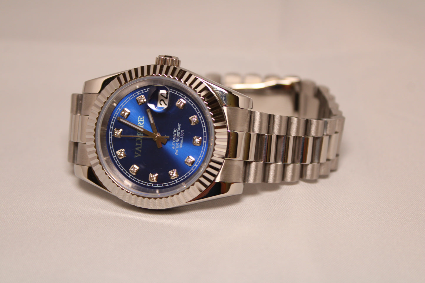 Datejust Style NH35 automatic diamond